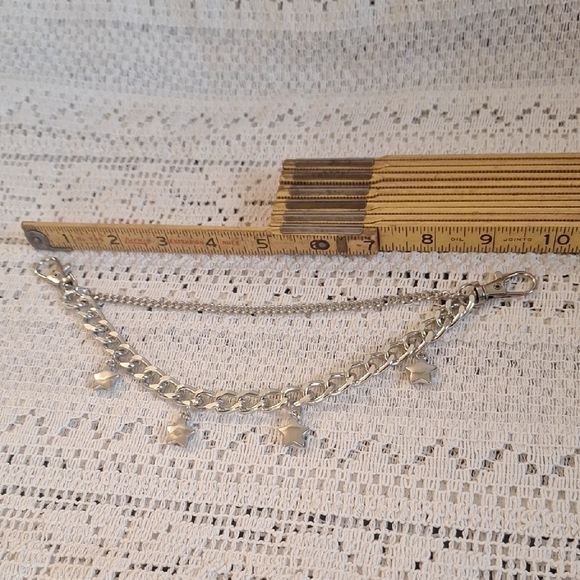 Silver Star Charm Chain Bracelet - Picture 5 of 7